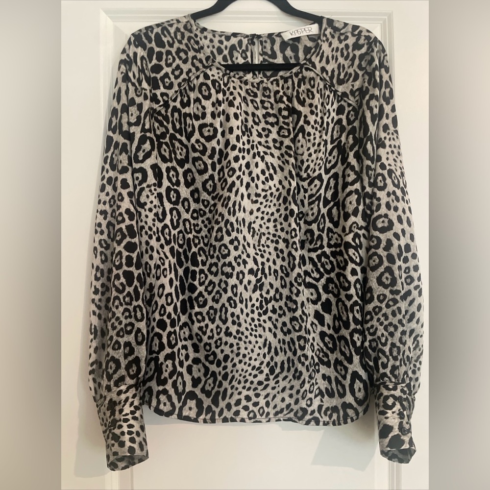 Kasper Women’s Printed Long Sleeve Blouse Size L